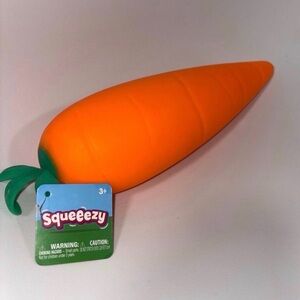 Orange Carrot Plush Squeeze Toy for Kids